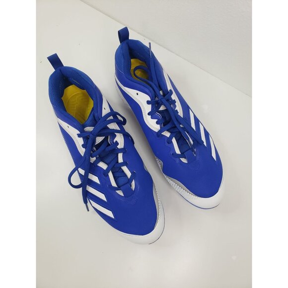 ADIDAS Men\'s ICON 6 BOUNCE Baseball Cleats in Royal/White -‎ Size US 12 main image 7